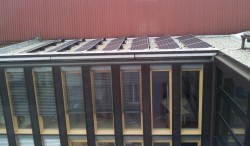 Solaranlage auf dem Rathausdach