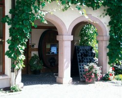 Eingang zum Weingut Brodbeck