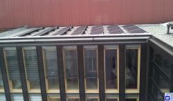 Solaranlage auf dem Rathausdach