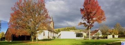 Außenansicht hinten Ev. Kirche