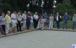 Bouleplatz mit Spielern