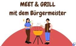 Logo zum Event Meet & Grill mit dem Bürgermeister